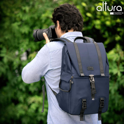 Laptop and DSLR Camera Backpack - Travel Backpacks with Tripod Holder - Heavy Duty Water Resistant