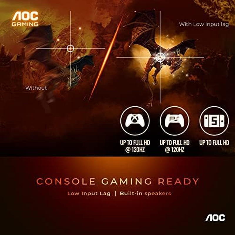 C27G2Z 27" Curved Frameless Ultra-Fast Gaming Monitor, FHD 1080P, 0.5Ms 240Hz, Freesync, 2X HDMI 2.0, 1X Display Port, Height Adjustable, Xbox PS5 Switch Ready, 3-Year Zero-Bright-Dot